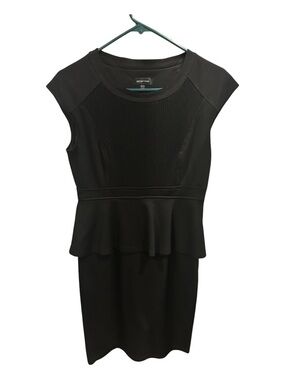 Spense Black Peplum Sheath Dress